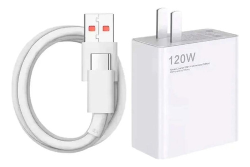 Cargador Xiaomi 120w Super Carga Original + Cable Tipo C 6a