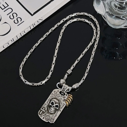 Xxcollar Con Forma De Calavera, Joyería Unisex Moderna De Me