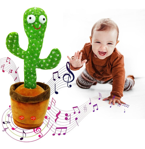 Cactus Bailarin Con Musica Y Luz Canciones Repite Voces Mli