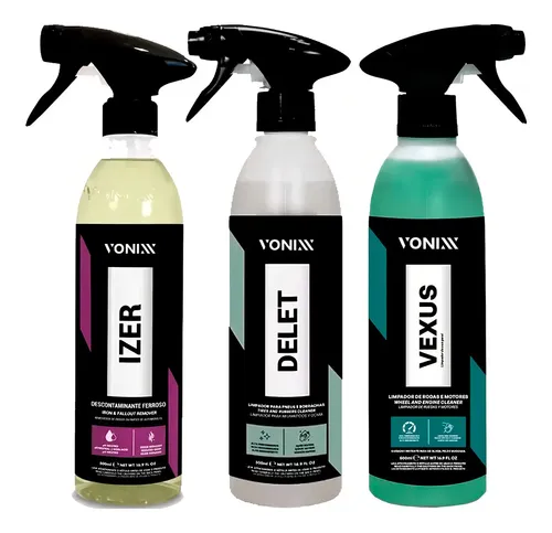 Kit Limpeza Concentrada Vonixx Vexus 500ml Motores + Izer 500ml D...