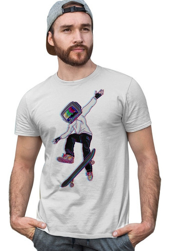 Camisetas De Skate Para Hombre Outfits Retro Modelo Casual