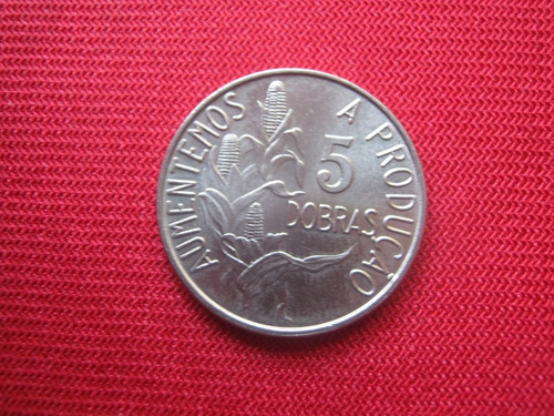 Sao Tome Y Príncipe 5 Dobras 1977 Fao 