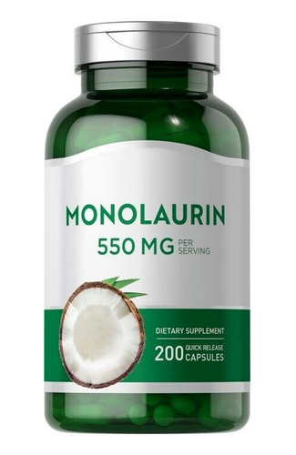 Monolaurin 550 Mg 200 Capsules - Unidad a $450