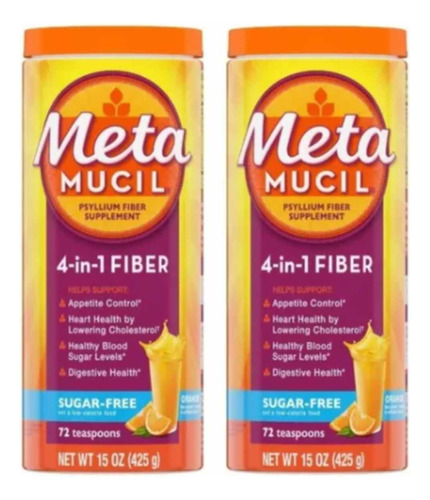 Metamucil Fibra Sin Azucar - Pack De 2 - g a $713
