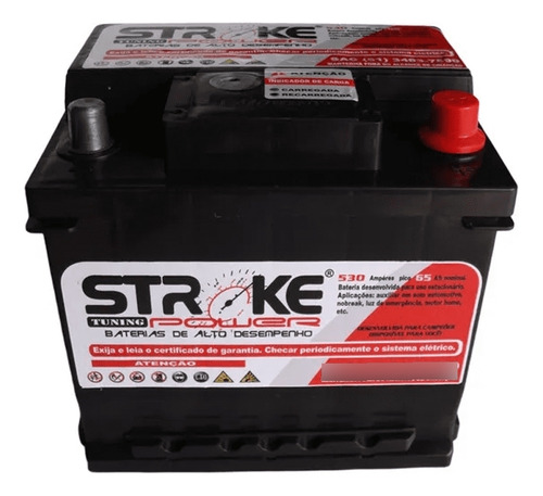 Bateria Som Stroke Power 65ah 530/pico. Fiesta Palio Eco Ka