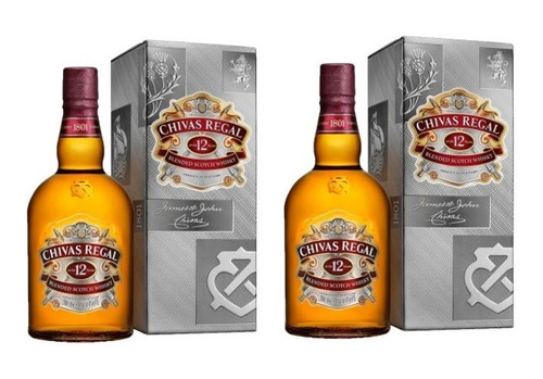 Whisky Chivas Regal 12 Años 1 Litro 2 Unidades