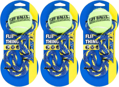 Petsport Fling Thing 12 Pelotas De Tenis De Cuerda Para Perr