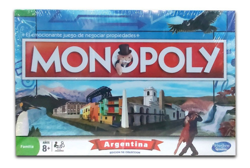 Juego De Mesa Monopoly Argentina Piezas De Metal Orig