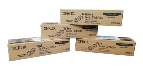 Tóner Xerox Phaser 6130, 106r0181 Set De 4 Piezas Original 