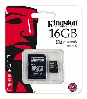 Memoria Kingston Micro Sd 16gb Clase 4 Tarjeta Memory Usb