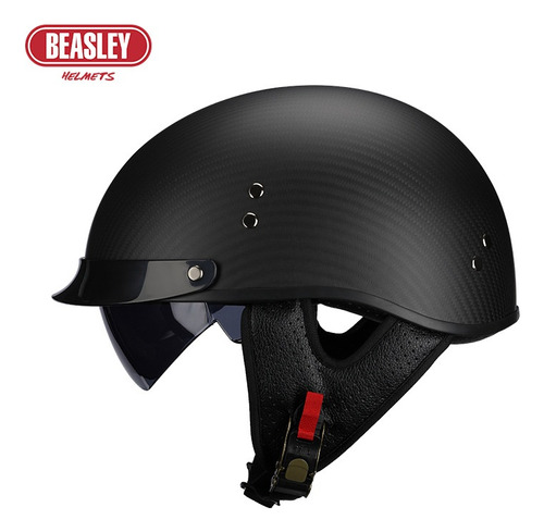 Beasley Casco De Moto De Fibra De Carbono ,lente De 2 Color