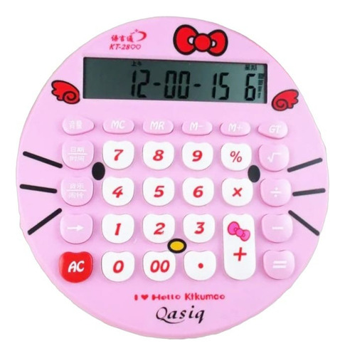 Mini Calculadora Bolsillo Kawaii Hello Kitty Cute Sumadora 