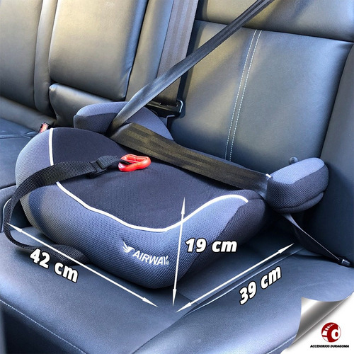 Imagen 2 de 10 de Booster Negro Asiento Auto Butaca Niño Homologados Premium