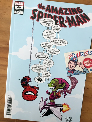 Comic - Amazing Spider-man #49 Skottie Young Baby Variant