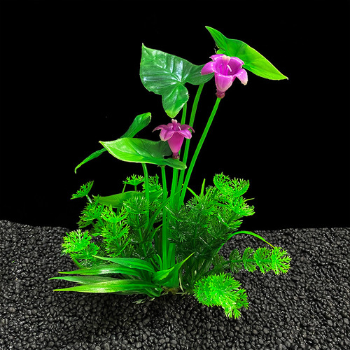 Plantas Acuáticas Artificiales Loto Para Pecera D503