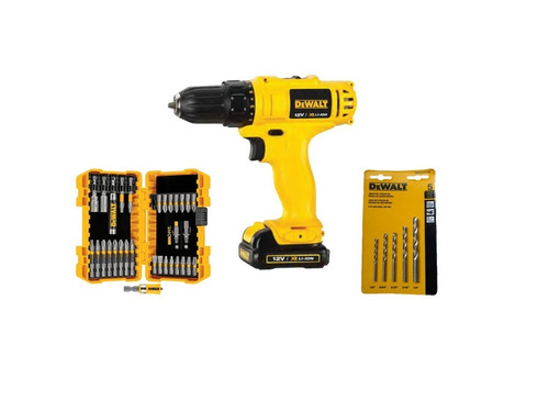 Taladro/atornillador 12v +brocas Y Punts Dewalt Dcd700ac2-b3