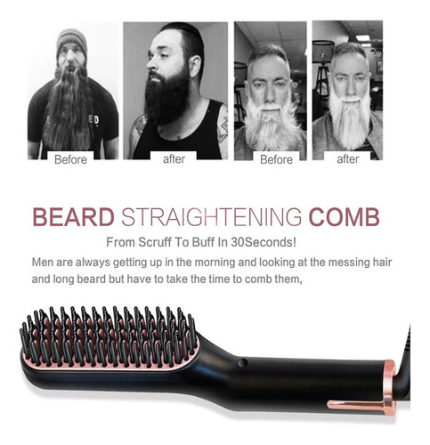 Nueva Plancha Alisadora De Cabello Y Barba For Hombres /56