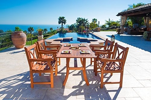 Malibu V189set6 Ecofriendly  Juego De Comedor De Madera 5 Pi