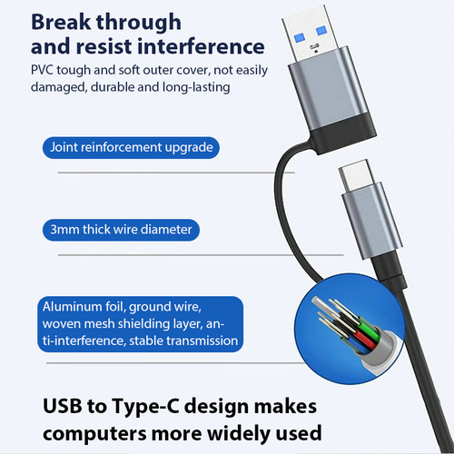 Estación De Acoplamiento Versátil Con Cabezal Tipo C Usb3.0+