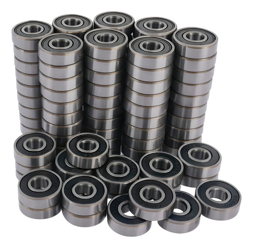 Ruleman 607 2rs X 100 Unidades Excelente Calidad Gris