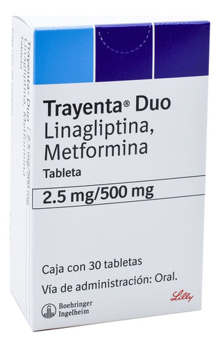 Trayenta Duo Tabletas 2,5 Mg/500 Mg, 30 Tabletas