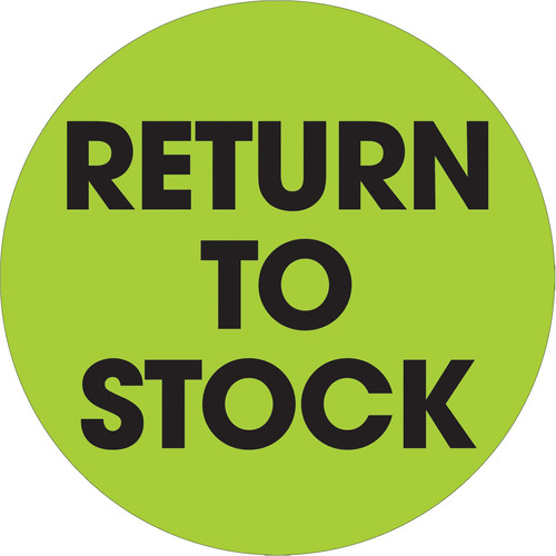 Etiqueta Cinta Logica  Return To Stock  Circulo 2  Verde 500