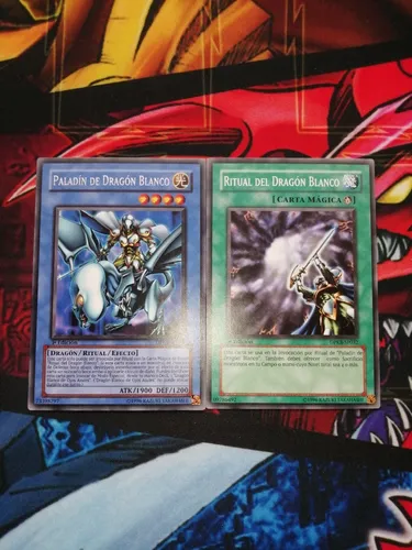 Combo Paladín De Dragón Blanco Yu-gi-oh! Original Konami (Usado)