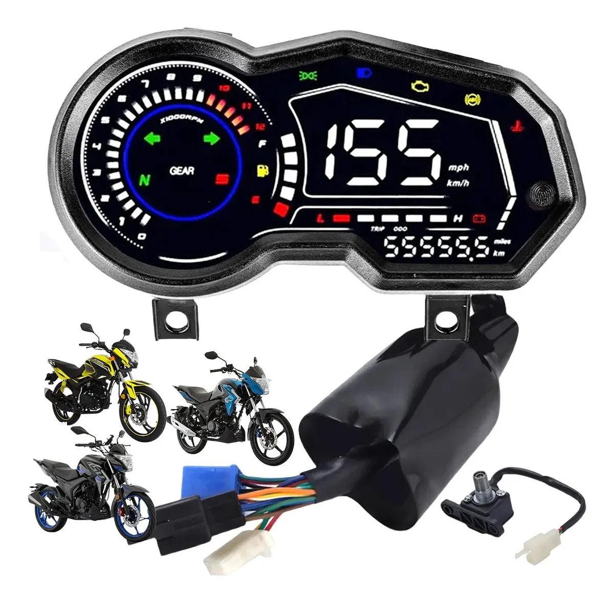 Tablero Digital Velocímetro Moto Italika 125z 150z 170z Ft250 Ts Ft200 250sz Dt200 Sport Ft250 Ft200 Ts