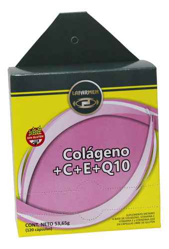 Colágeno + C + E + Q10 Lafarmen X 120 Cápsulas