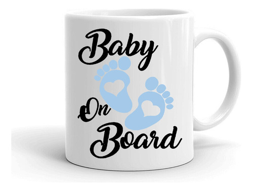 Taza/tazon/mug Baby On Board Celeste