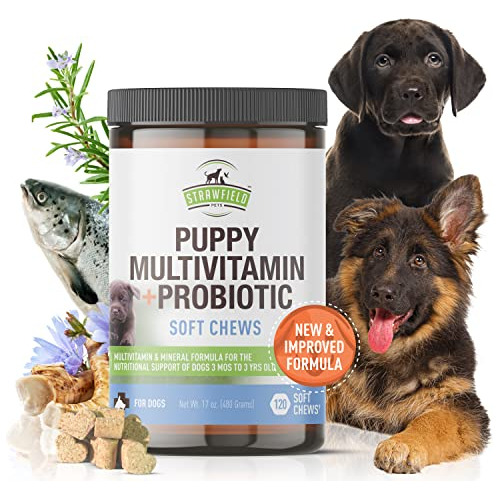 Puppy Multivitamínico + Cachorro Probiótico Pólvora B15y9