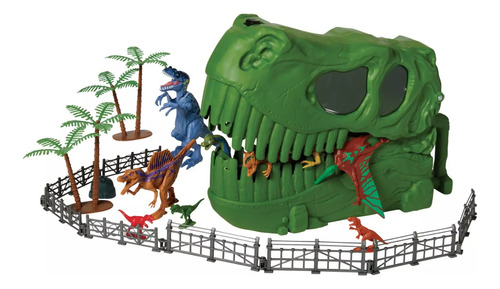 Set Dinosaurios X 45 Piezas Dino Valley | Dino Skull Bucket