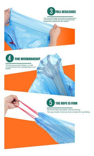 15 Bolsas De Basura Resistentes (1 Rollo) Bolsas De Basura D