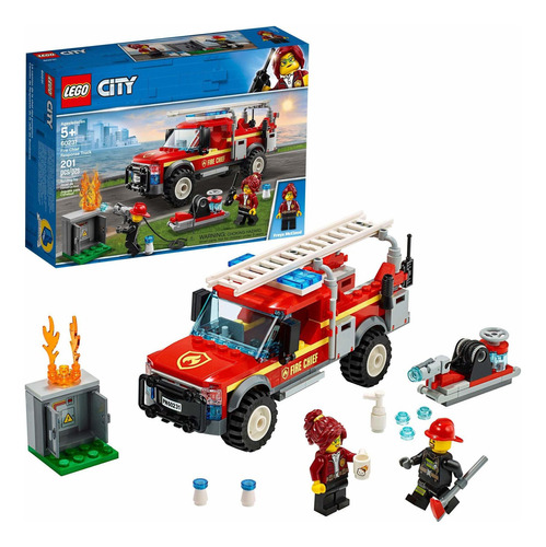 Figuras Para Armar Lego City Fire Chief Response Truck  Fgr