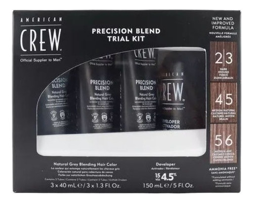 Tinte De Pelo American Crew Precision Blend Trial Kit