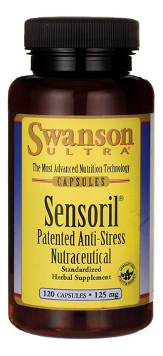 Swanson Ashwagandha 125mg 120 Cápsulas Sensoril Ul