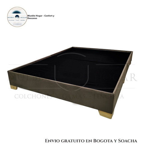 Base Cama Sencilla 100x190 Premium Madera + Envió Gratis Btá