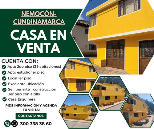 Casa En Venta Nemocón Cundinamarca