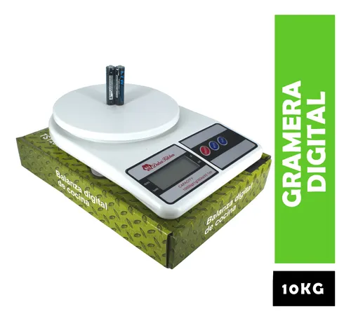 Balanza Gramera Báscula Cocina Digital Capacidad 10kg