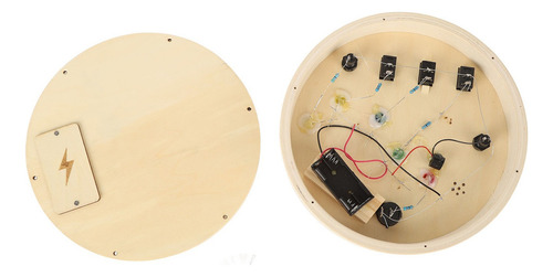 Tablero Sensorial Led Redondo De Madera Para Niños Y Adolesc