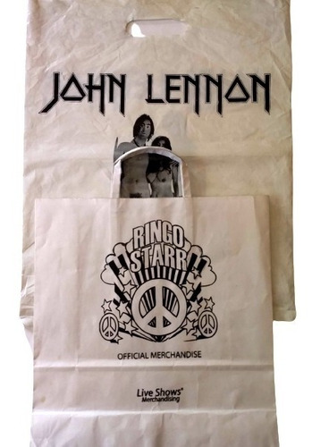 Beatles 2 Bolsas Merchandising De John Lennon Y Ringo Starr