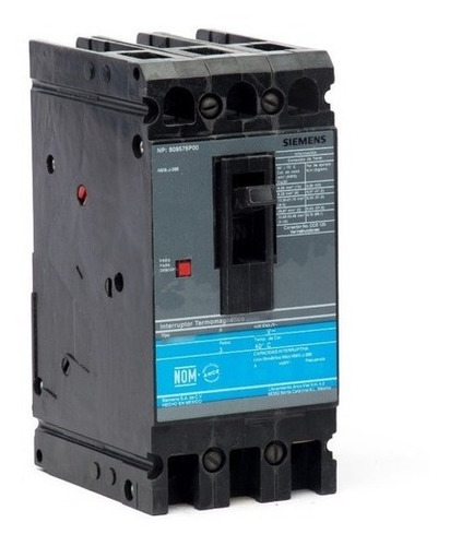 Interruptor Caja Moldeada 3p 50 Amp 600v Siemens Ed63b050mx