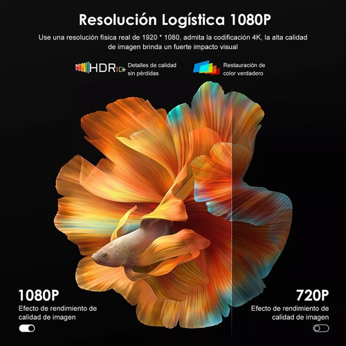 Proyector Autoenfoque 4k Wifi 1080p 9000lm Android Portatil