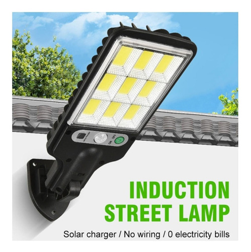 . Mini Lámpara Solar Led Sensor De Pared De Calle 108cob
