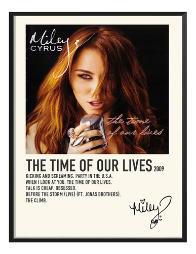 Cuadro Mileycyrus Music Album Tracklist Exito Time Our Lives