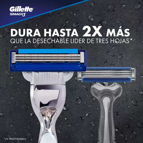 Gillette Proglide 1 Maquina De Afeitar + 9 Cartuchos