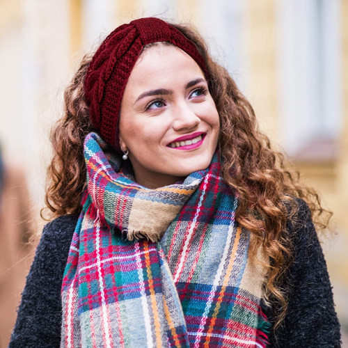 Paquete De 4 Cintas Para La Cabeza De Punto De Invierno
