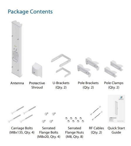 Antena Ubiquiti Sectorial Am-5g20-90 90 Grados 5ghz 20dbi