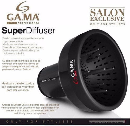 Imagen 3 de 10 de Difusor Gama Super Diffuser Profesional Secador De Pelo Peluqueria Salon Barberia Barber Shop Peluquero Modelo Standard