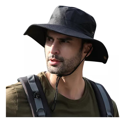 Gorro De Pesca Uv Line Safari Para Hombre Con Protección Sol